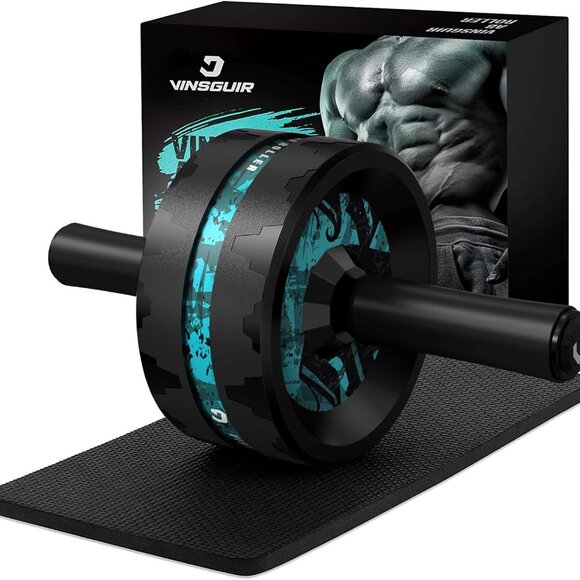 Ab Roller Wheel, Abs & Core Workout Equipment for Home Gym with Knee Pad Accesso - Picture 1 of 6